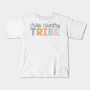 Cross Country Tribe Muted Pastels Kids T-Shirt